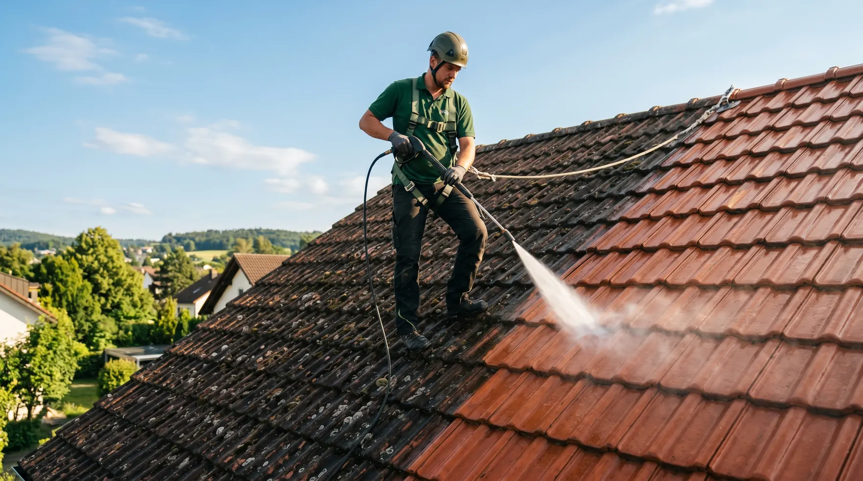 Démoussage de toiture à Pipriac